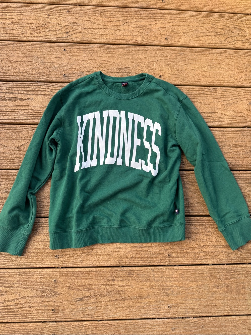 Green KINDNESS Crewneck Sweatshirt